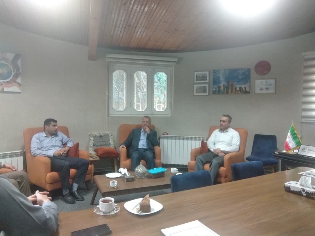 Holding a joint meeting with the Director of International Cooperation of the University of Mazandaran